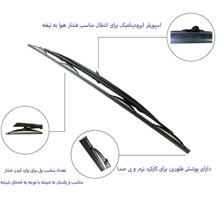 تیغه برف پاک کن لایت استار مدل 19+24 مناسب برای زانتیا بسته دو عددی — تصویر ۸