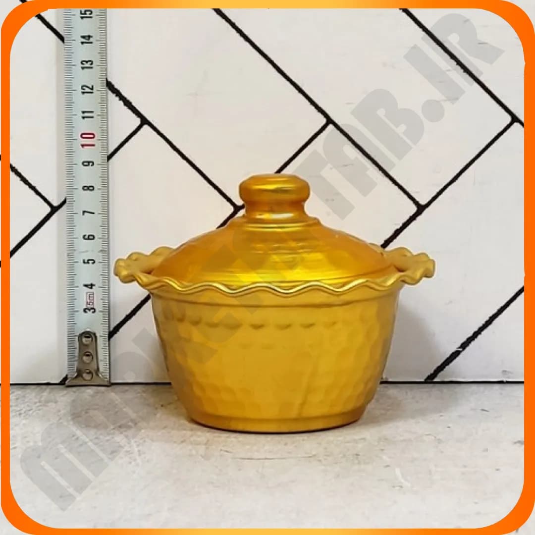 قندان چکشی بزرگ طلایی روهی شهرزاد — تصویر ۲