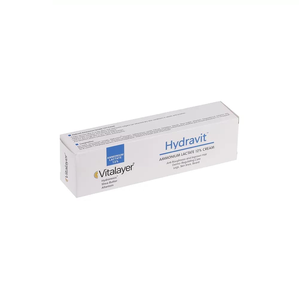 کرم آمونیوم لاکتات 12 درصد ویتالیر مدل Hydravit حجم 100 میلیلیتر — تصویر ۳