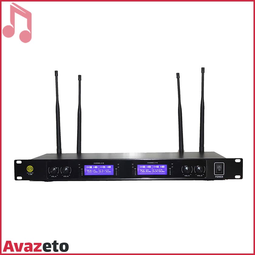 میکروفن بیسیم یقه ای زیکو Zico V-200HC — تصویر ۳