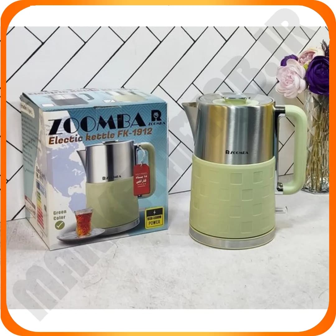 کتری برقی 1/7 لیتری سبز استیل FK-1912 زومبا