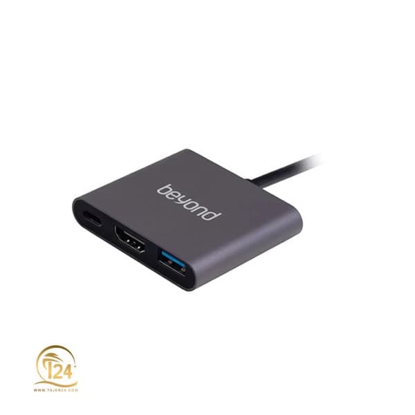 هاب Type-c به HDMI و USB بیاند مدل BA-407 — تصویر ۲