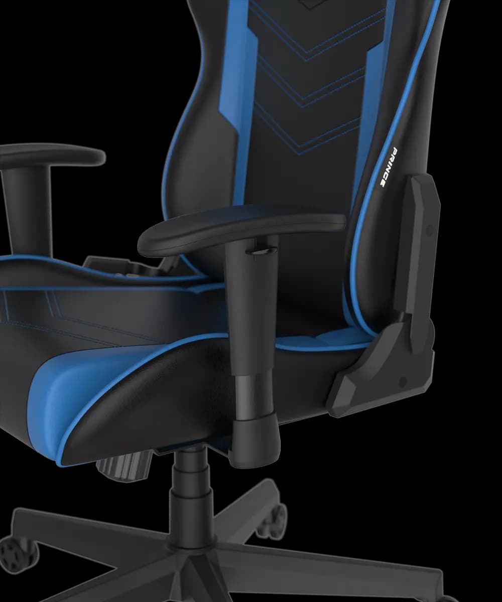 صندلی گیمینگ دی ایکس ریسر DXRacer P132 Prince Series Gaming Chair – Black/blue — تصویر ۵
