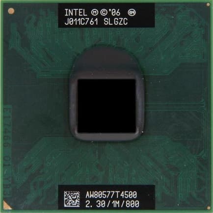 پردازنده لپ تاپ مدل Intel Pentium T4500