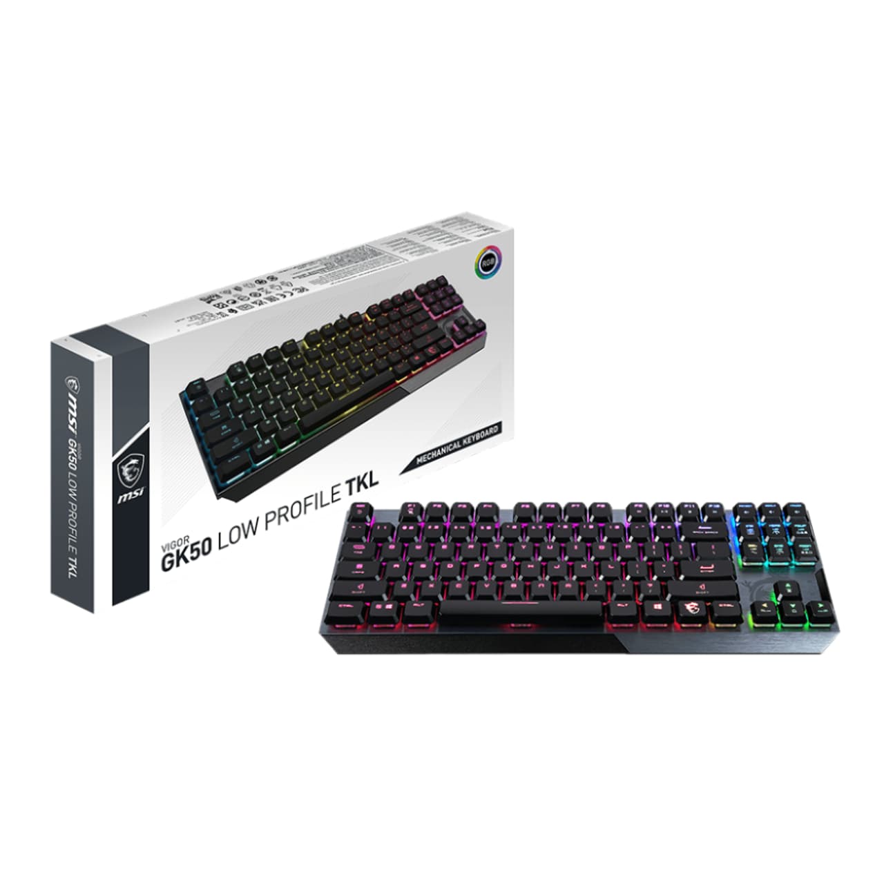 کیبورد ام اس آی مدل VIGOR GK50 LOW PROFILE TKL — تصویر ۲