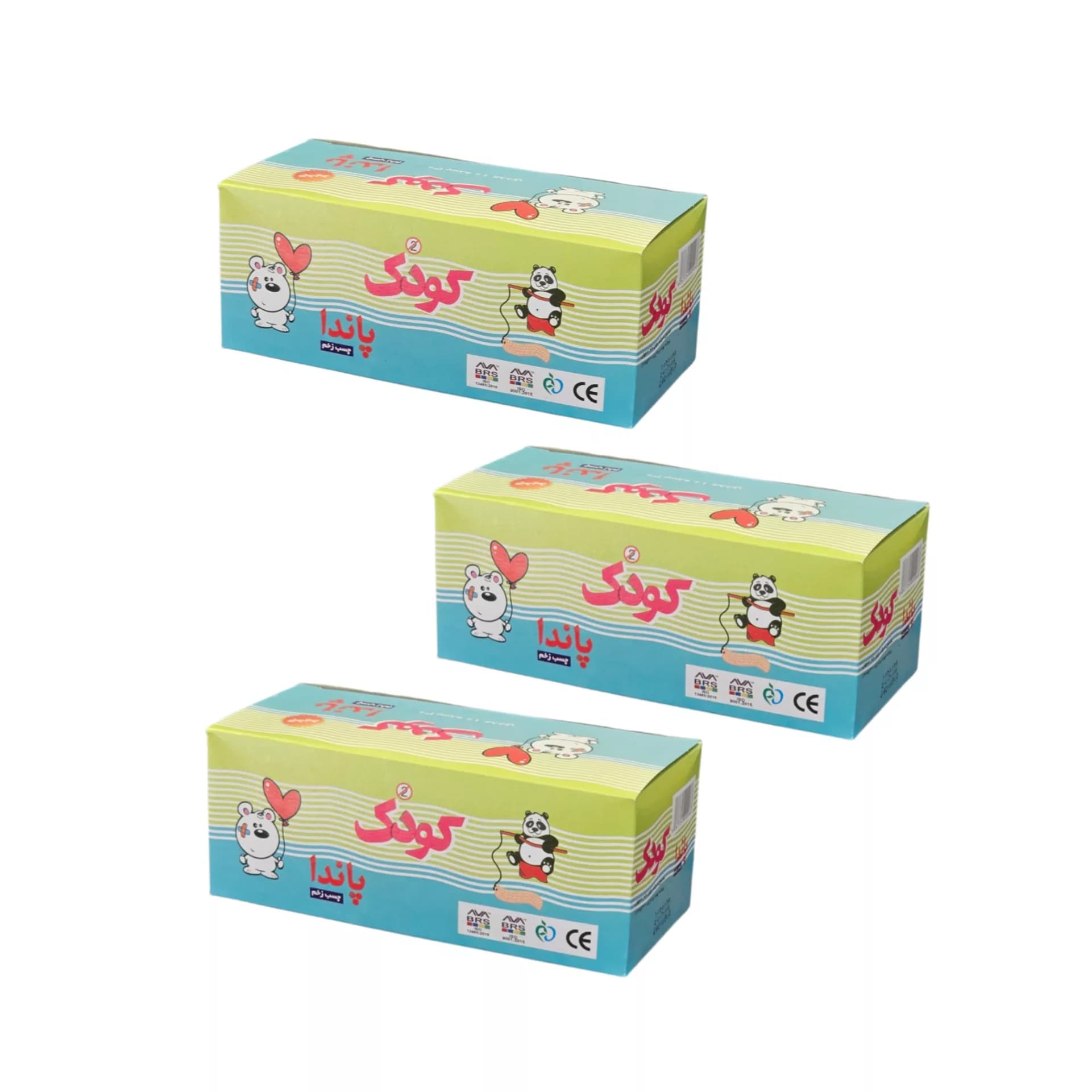 چسب زخم کودک پاندا مدل baby سه مجموعه 300 عددی