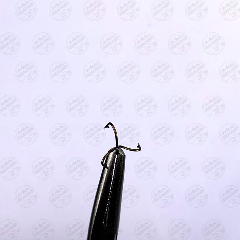 قلاب موستاد سه شاخ سرکج برنز سایز ۱۱ بسته ۵ عددی MUSTAD Treble Limerick HOOKS 36171A — تصویر ۷