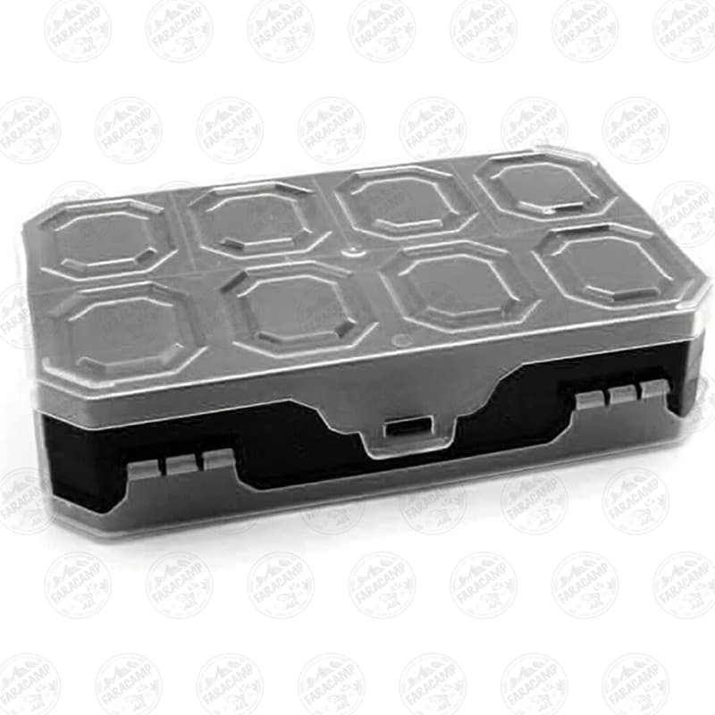 جعبه ابزار (ارگانایزر) لوازم ماهیگیری ۱۰ خانه Super-Bag 10 دوطرفه مدل ASR-5020 مشکی — تصویر ۴