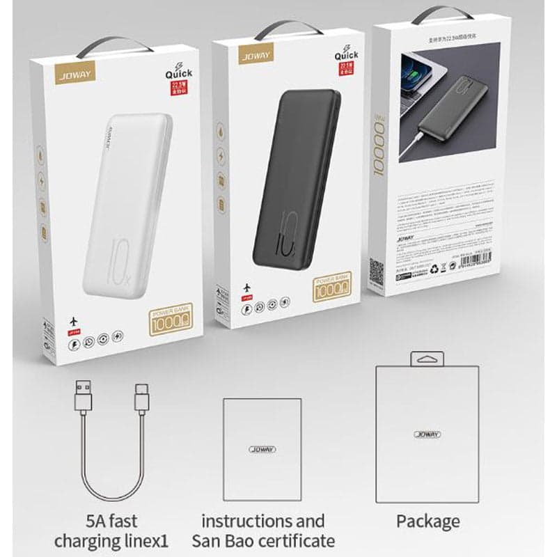 پاوربانک 10000 میلی آمپر جووی مدل JOWAY JP288 Quick 22.5W — تصویر ۲