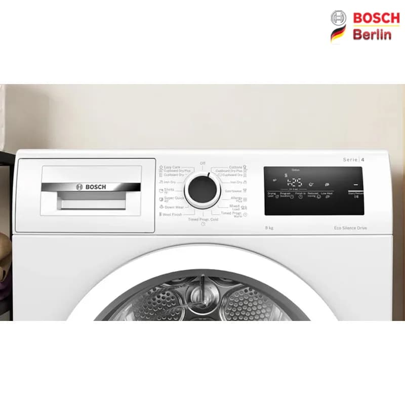 خشک کن بوش مدل BOSCH WTN86201 گارانتی بوش سرویس — تصویر ۲