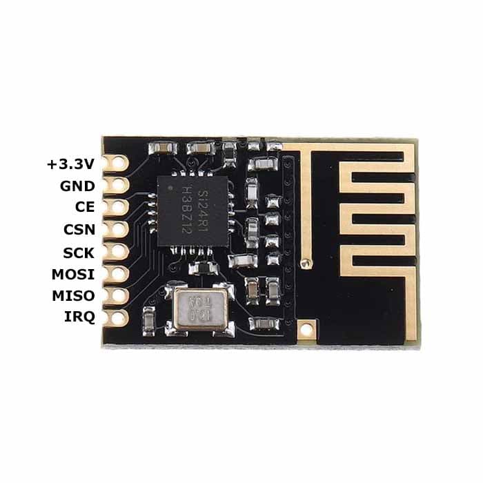 ماژول +NRF24L01 بدون آنتن SMD – فرستنده و گیرنده — تصویر ۲