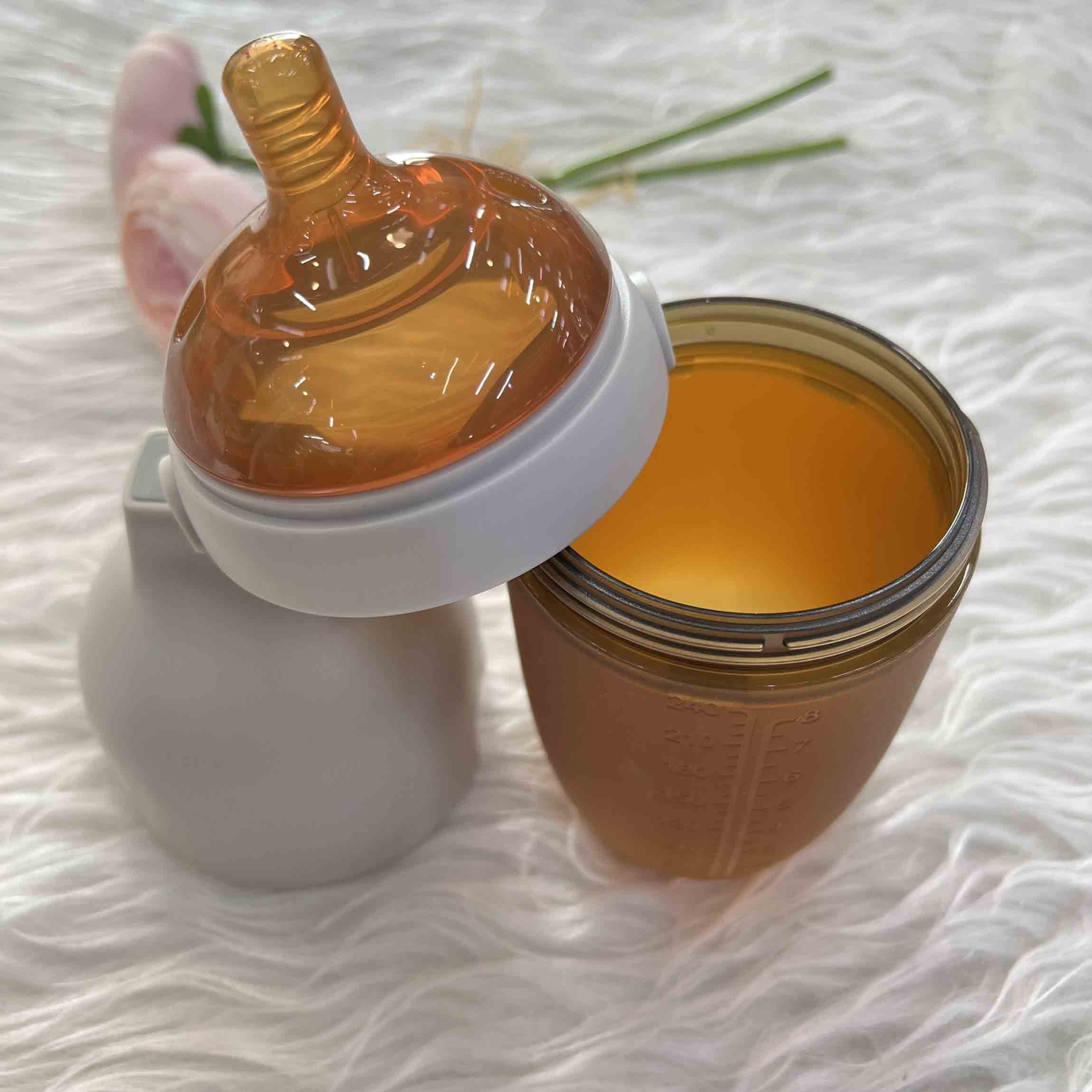 شیشه شیر تمام سیلیکونی ضدنفخ هی اور شی HeOrShe حجم 160 میل — تصویر ۷