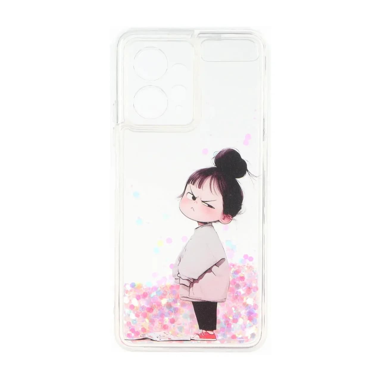 قاب آکواریومی اکلیلی طرح دار دور ژله ای Xiaomi Redmi Note 12 4G — تصویر ۲
