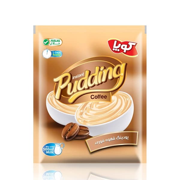دسر گیاهی پودینگ قهوه بدون تخم مرغ و شیر خشک – 110 گرمی – کوپا