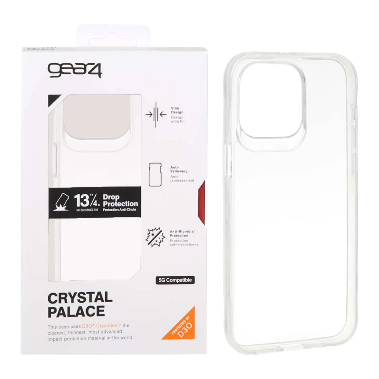 قاب Gear4 Crystal Palace شفاف Apple iPhone 15 Pro Max – (پک دار)