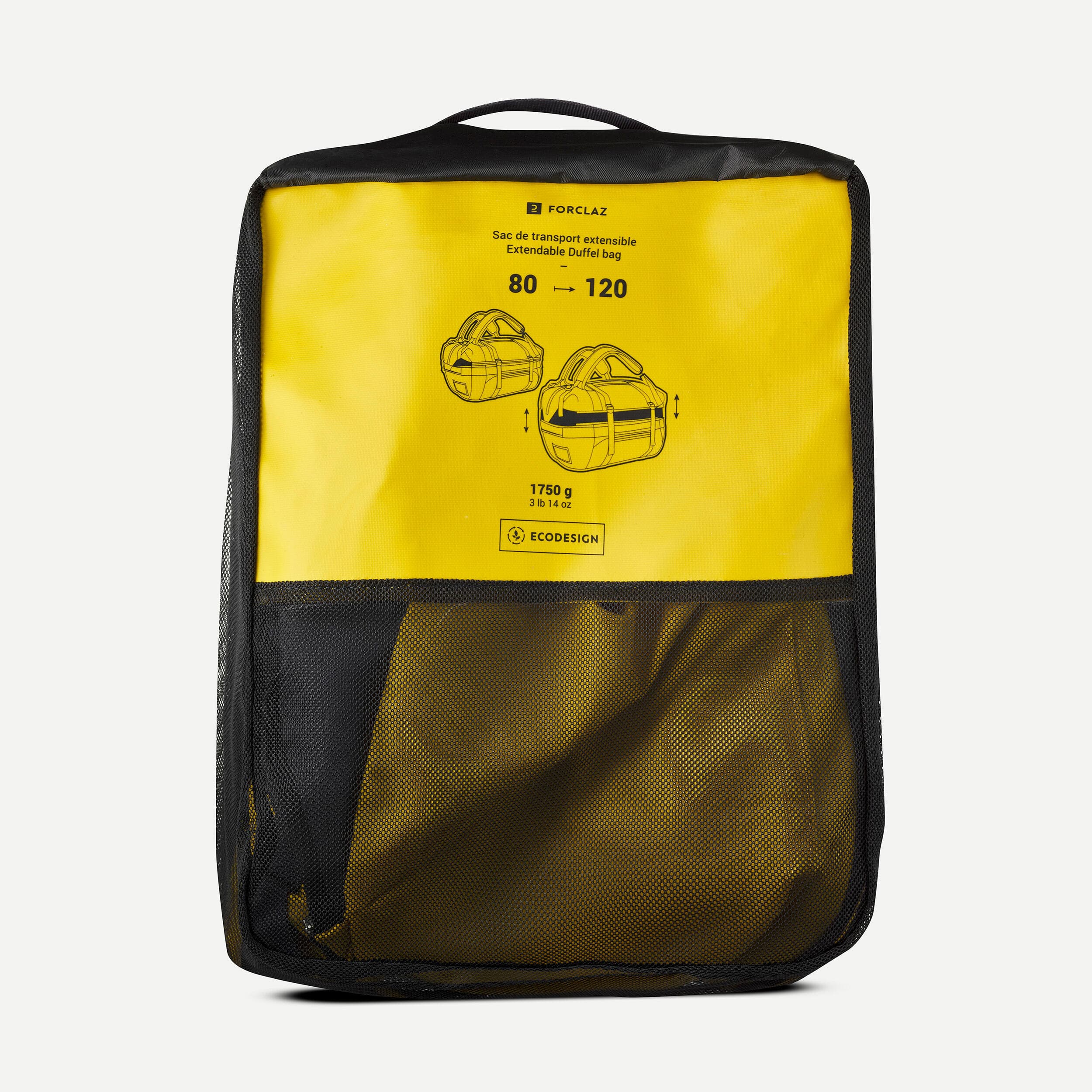 کوله پشتی حمل بار فورکلاز 80/120 لیتری Forclaz Outdoor Trekking Carrying Bag – Water Resistant – Duffel 500 Extend — تصویر ۸