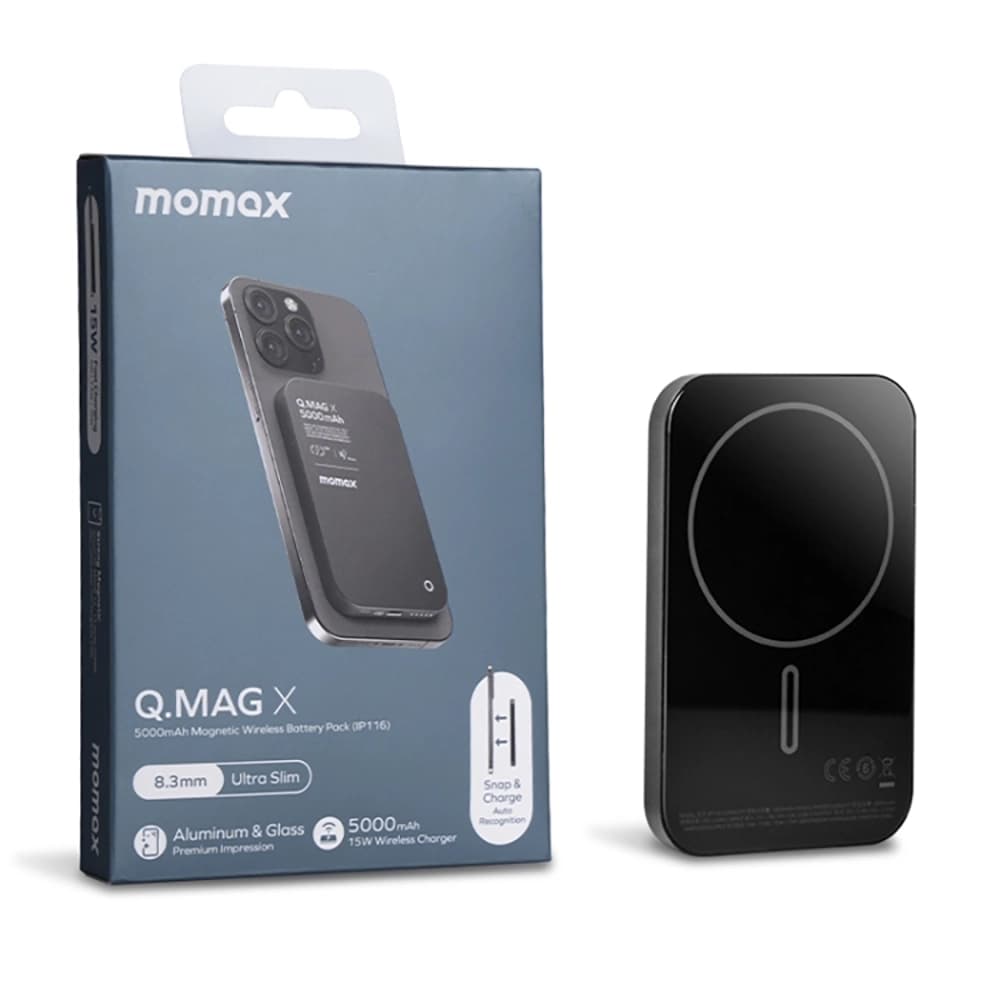 پاوربانک بیسیم مگسیف 35 وات 20000 میلیآمپر مومکس مدل Momax Q.Mag X2 IP133 — تصویر ۴