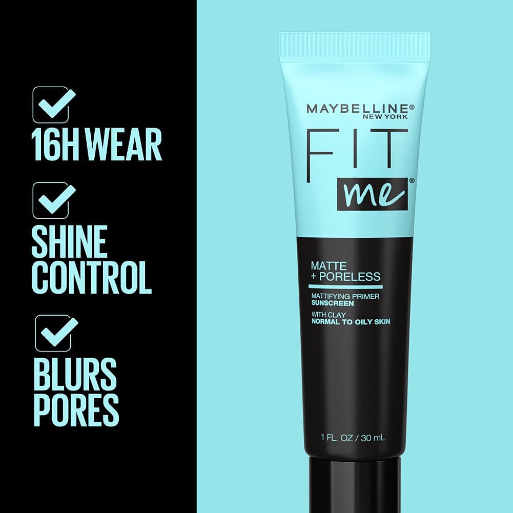پرایمر فیت می میبلین مدل Matte + Poreless حجم 30 میل — تصویر ۳