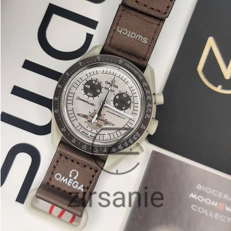 ساعت مچی امگا سواچ مدل ماموریت به سوی زحل Omega Swatch Mission to Saturn