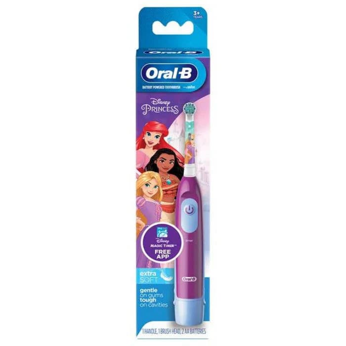 مسواک برقی کودک اورال بی Oral-B Disney princess Pro Battery برس بسیار نرم بسته 1 عددی