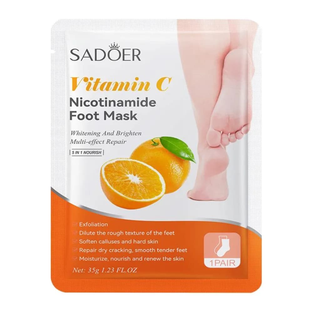 ماسک پوشیدنی و سفید کننده پوست پا Sadoer Vitamin C حجم 35 گرم