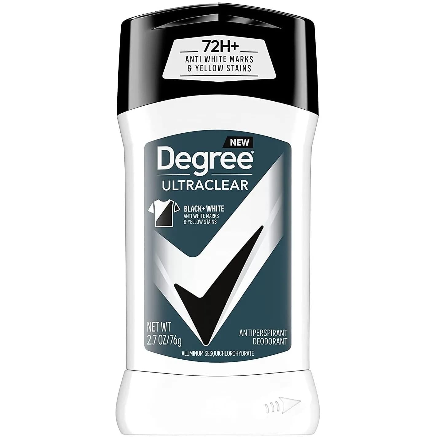 مام استیک ضد تعریق آقایان دگری اولترا کلیر Degree Ultra Clear Black White حجم 76 گرم
