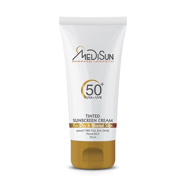 کرم ضد آفتاب رنگی SPF50 مدیسان