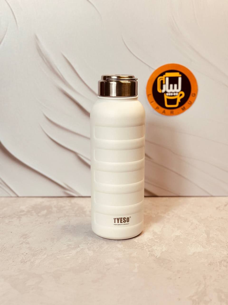 فلاسک شیار دار درب استیل تایسو TYESO درب پیچی سایز بزرگ 1 لیتری TS-8816 — تصویر ۶