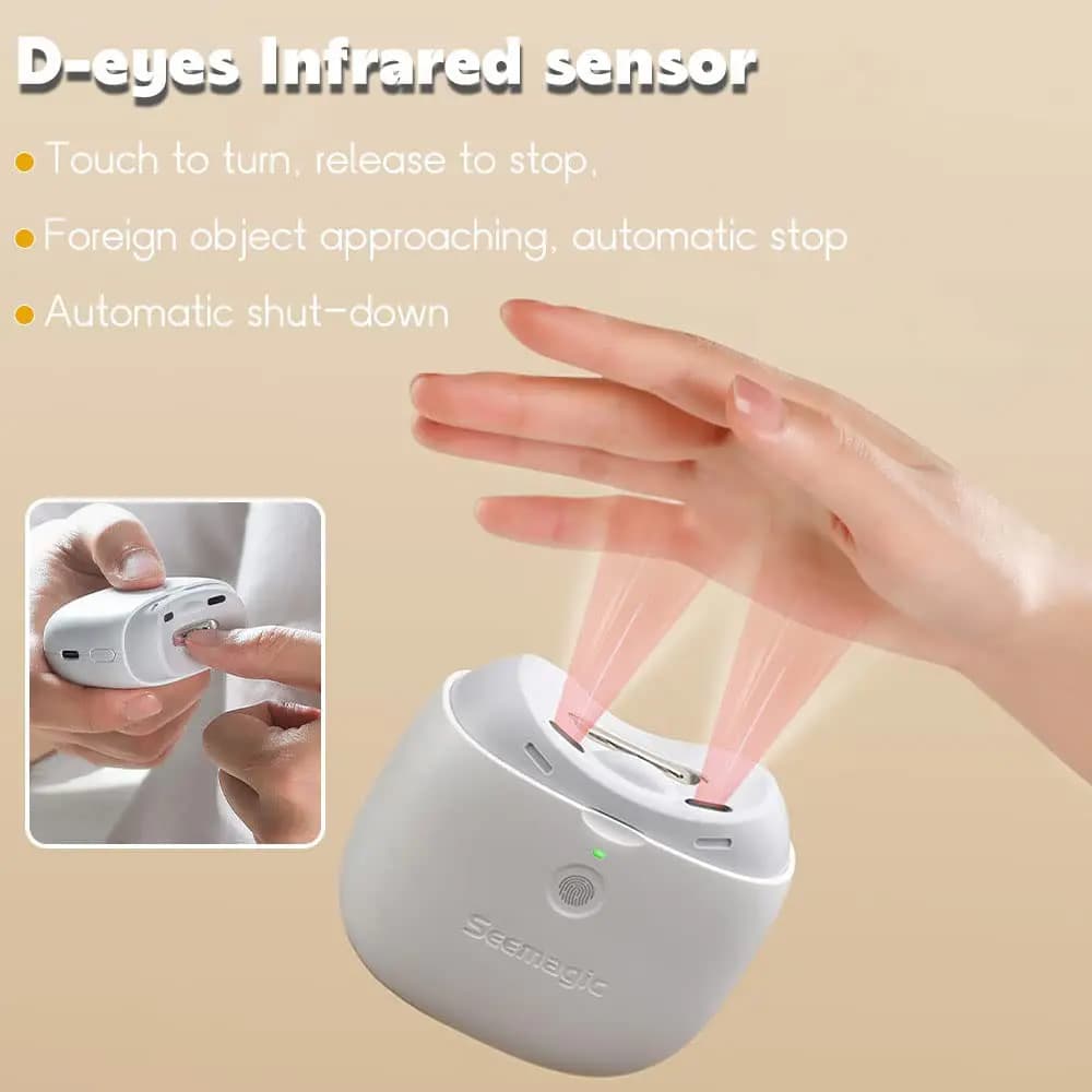 ناخن گير شارژی شيائومی مدل Seemagic Electric Automatic Nail Clipper Pro SMPH-ZJD03S — تصویر ۲