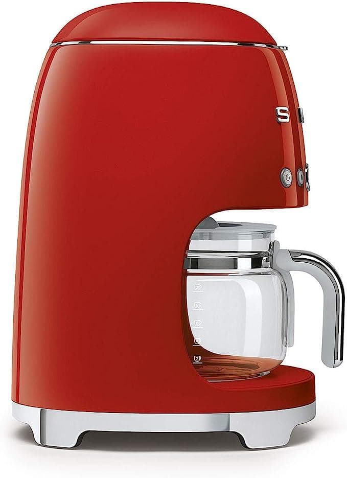 قهوه ساز دارای فیلتر قطره ای برند اسمگ Smeg DCF02RDUK, 50’S Retro Style Drip Filter Coffee Machine — تصویر ۳