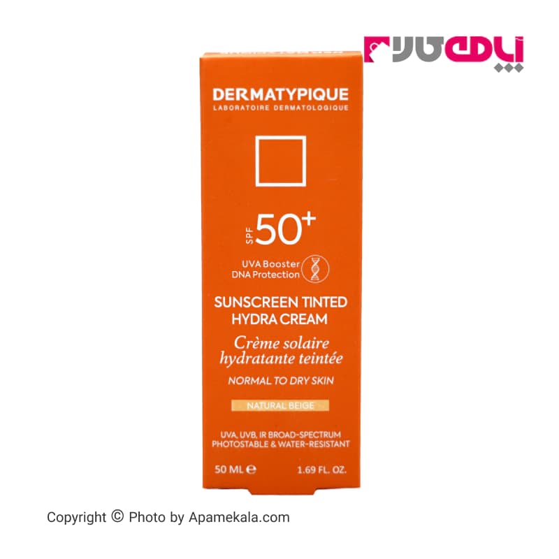 ضدآفتاب رنگی بژ طبیعی مناسب پوست خشک درماتیپیک dermatypique — تصویر ۲