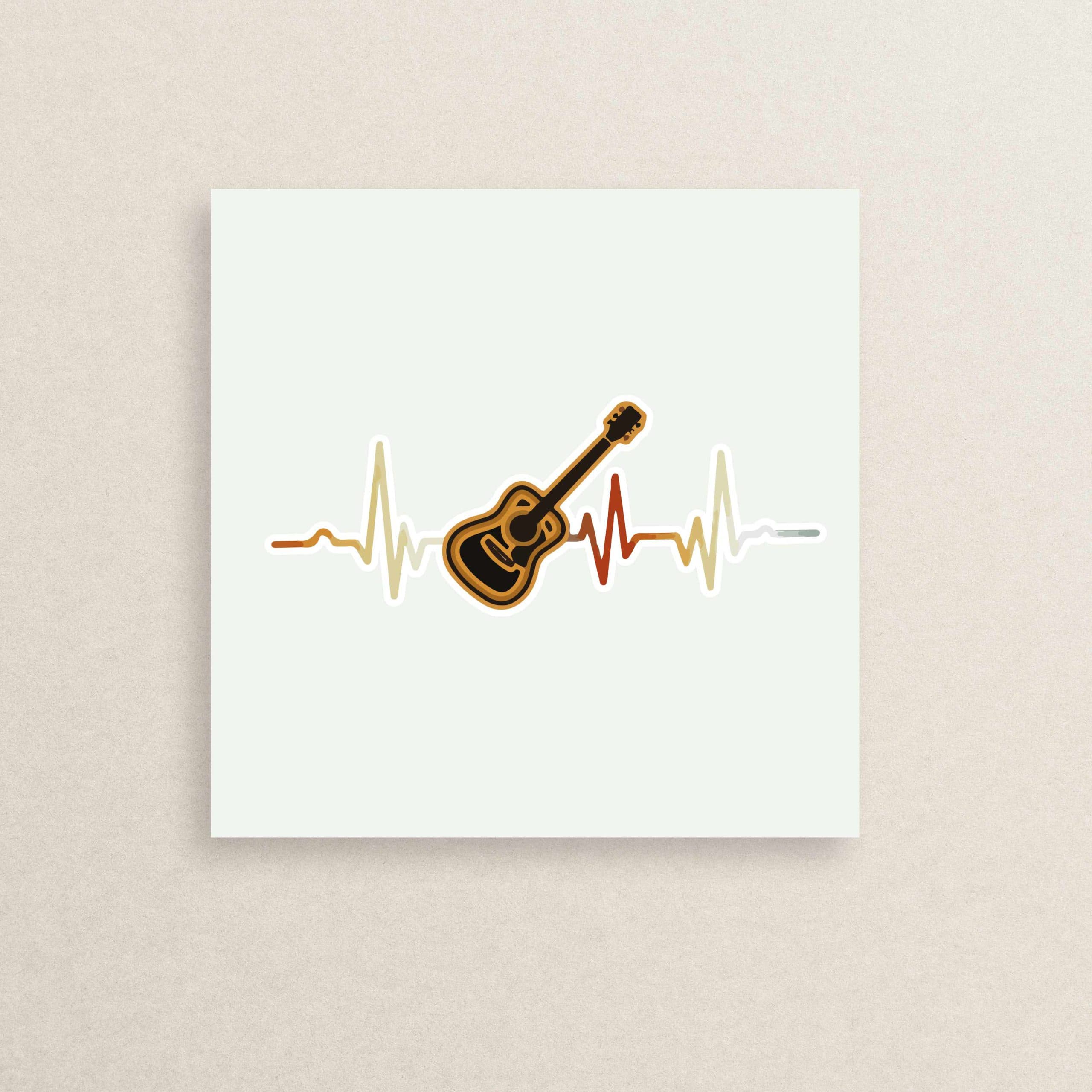 استیکر موسیقی گیتار 11 | Music Guitar Sticker 11