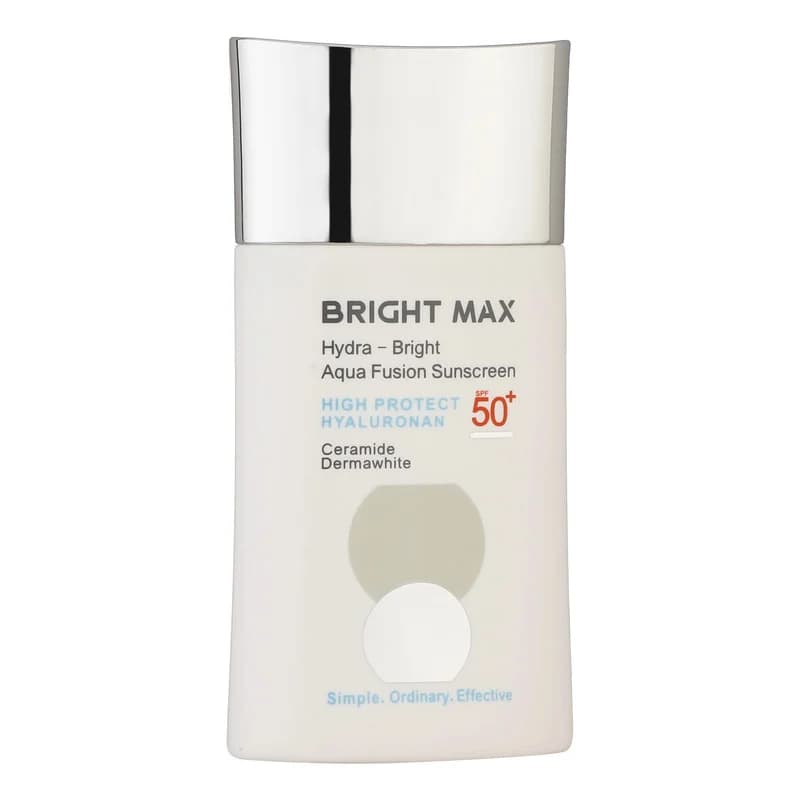 فلوئید ضدآفتاب بیرنگ برایت مکس SPF50 مدل هیدرابرایت مناسب انواع پوست، حجم 50 میلیلیتر — تصویر ۱۲