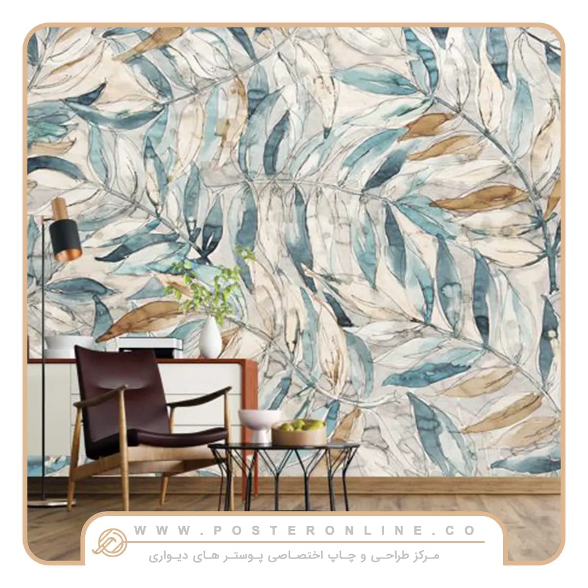 پوستر دیواری لاکچری وکتور برگ mt-83574