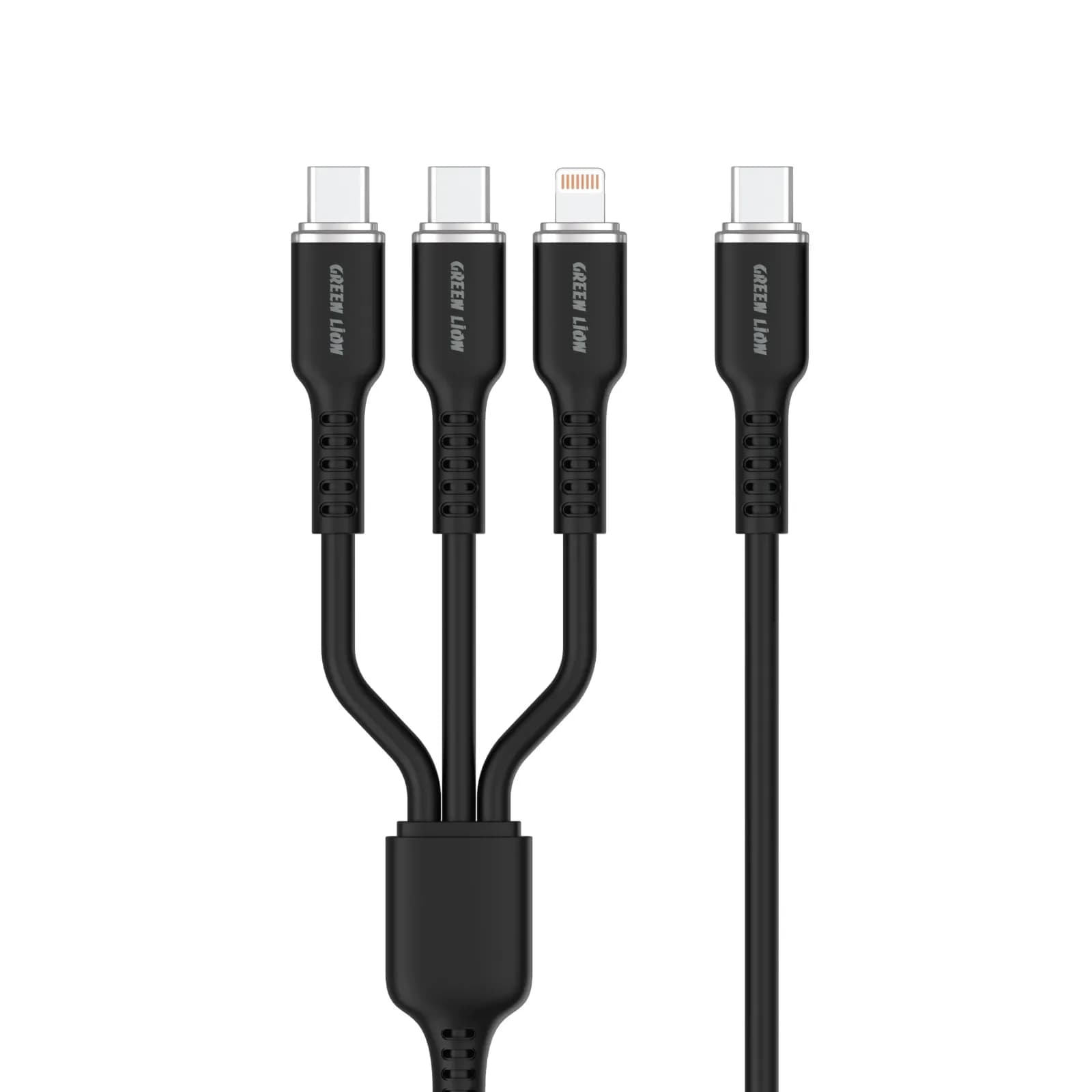 کابل 3 در 1 گرین لاین مدل Type-C به Type-C/Lightning — تصویر ۲