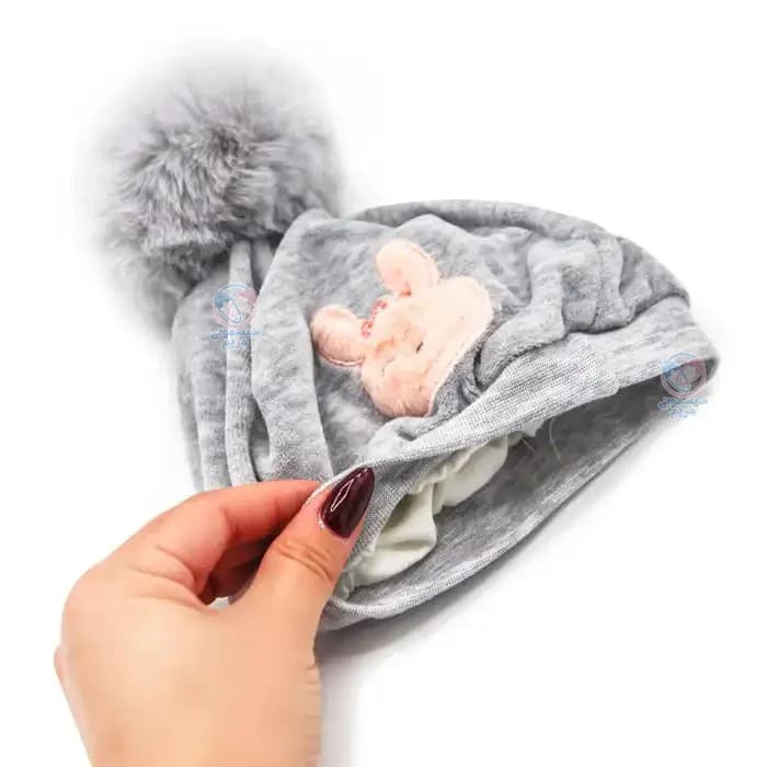 کلاه مخمل پوم دار خرگوشی Maysa پاپو Papo 250467 — تصویر ۴
