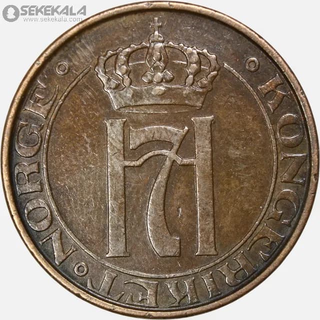 سکه 5 اوره نروژ 1939 (هاکان هفتم)