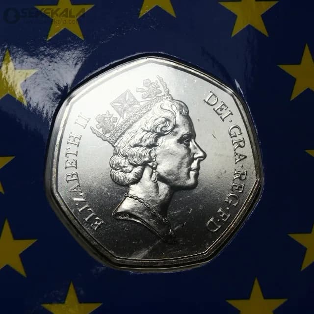 پک سکه های پروف انگلیس 1992 ROYAL MINT (به همراه یک 50 پنس یادبودی اضافه )(UNC) — تصویر ۷