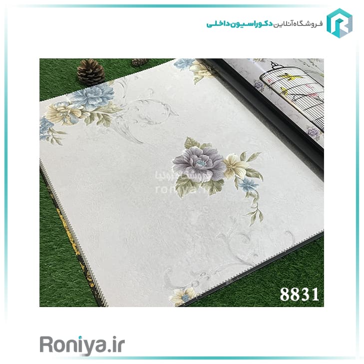 کاغذ دیواری گل رز رنگی کد 8829 — تصویر ۳