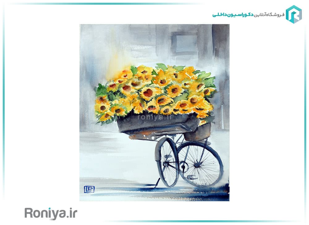 پوستر دیواری سه بعدی آفتابگردان کد RT-026