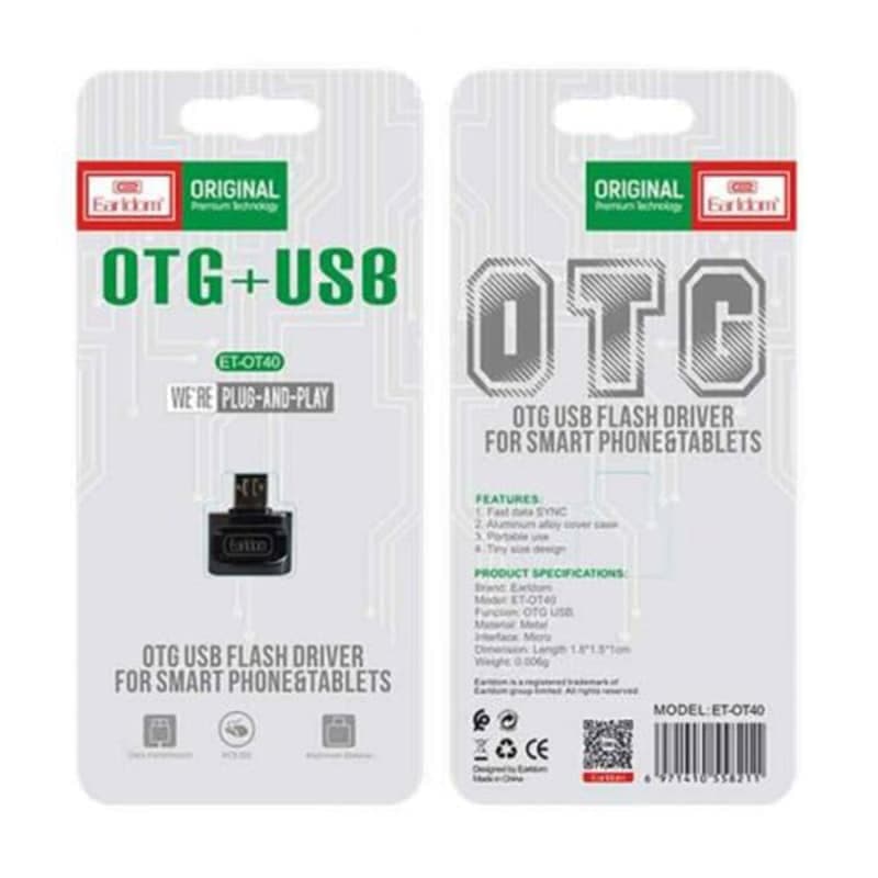 تبدیل او تی جی Earldom OTG MICRO USB ET-OT40 — تصویر ۳