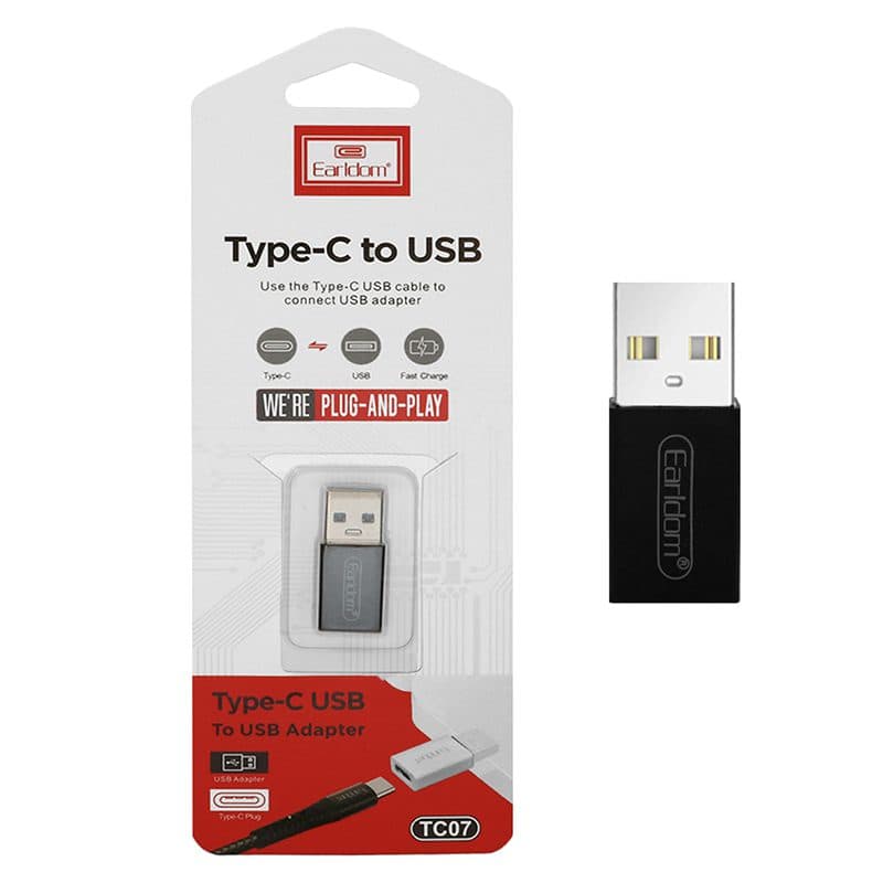 تبدیل تایپ سی به یو اس بی ارلدوم مدل TC07 — تصویر ۲