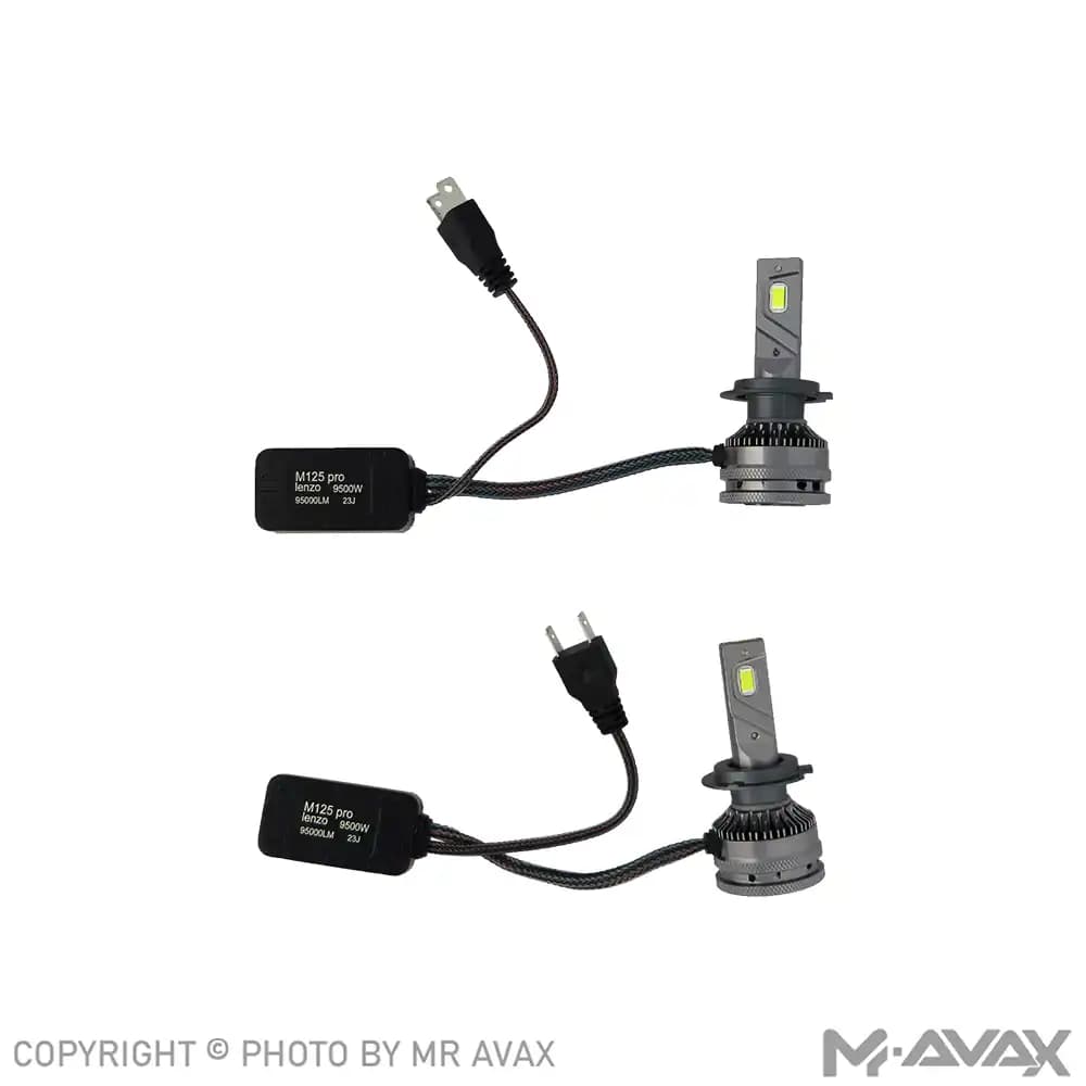 هدلایت لنزو مدل M125 PRO پایه 6000K H7 (دو عددی)