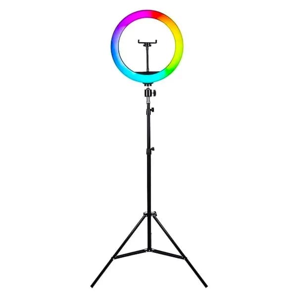 رینگ لایت 13 اینچی پی نت مدل LJJ33-RGB به همراه پایه — تصویر ۴