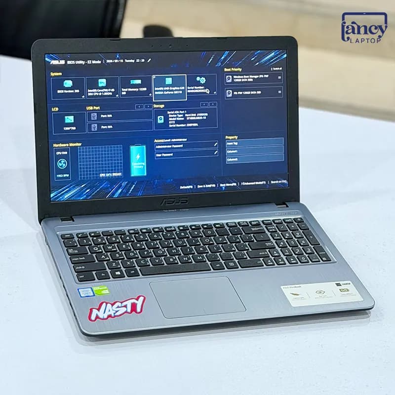لپ تاپ استوک 15.6 اینچی ایسوس VivoBook K540U Core i7-8550U 12GB 128GB SSD 1TB HDD NVIDIA MX130 2GB FHD — تصویر ۴