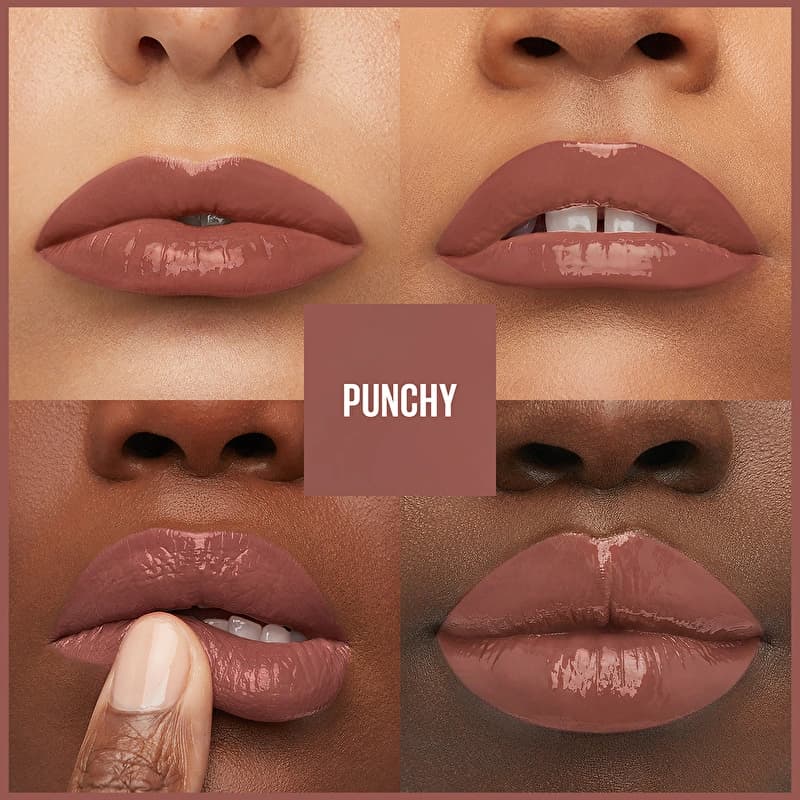رژ لب مایع میبلین 120 Punchy — تصویر ۴