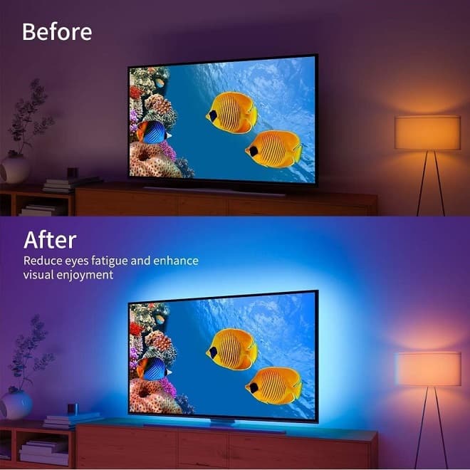 نوار نور تلوزیون LED TV پارتی ریل مدل Govee ABA5903 — تصویر ۳