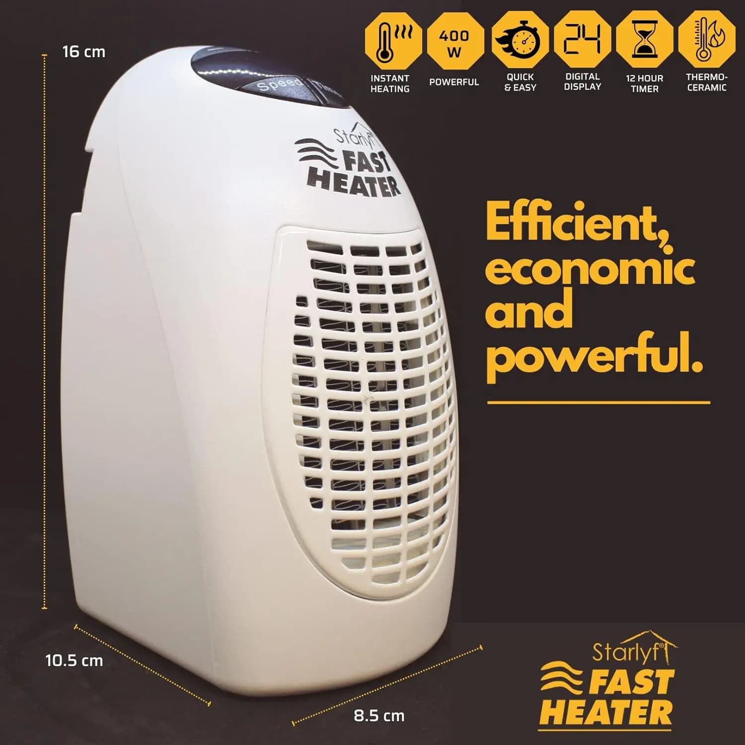 بخاری برقی پرتابل (هیتر برقی) – Starlyf Fast Heater | Electric heater — تصویر ۶
