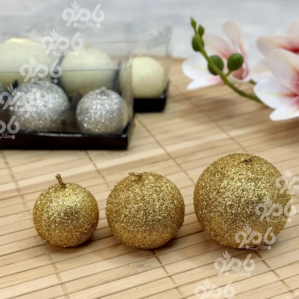 شمع توپی سه سایز اکلیلی