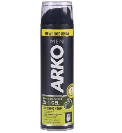 آرکو ژل اصلاح Arko مدل Soothing Hemp 2in1 SHAVINH & CLEANSING